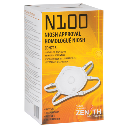 Particulate Respirator, N100, NIOSH Certified, Medium/Large Helyx Safety & Industrial Supplies