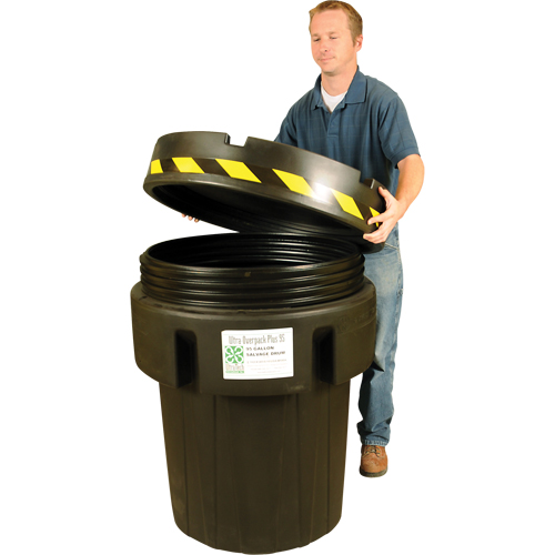 Baril de r&eacute;cup&eacute;ration Ultra-Recycled Overpack, 95 gal., Stationnaire Helyx Safety & Industrial Supplies