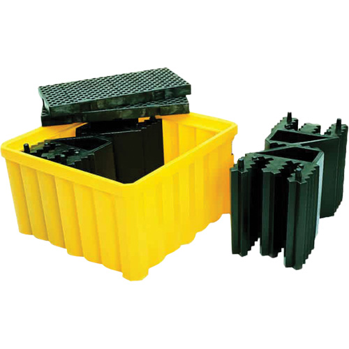 Ultra-IBC Spill Pallet&reg; with Drain, 400 US gal. Spill Capacity, 58.75" x 58.75" x 33" Helyx Safety & Industrial Supplies