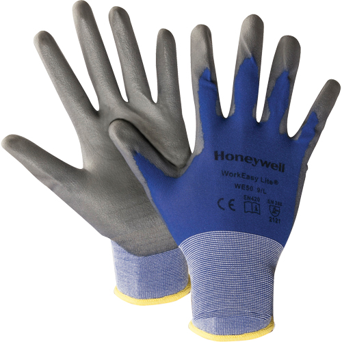 North&reg; Workeasy&reg; WE50 Lite Gloves, 9/Large, Polyurethane Coating, 18 Gauge, Nylon Shell Helyx Safety & Industrial Supplies