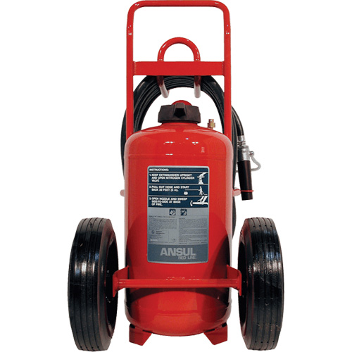 Red Line&reg; Wheeled Fire Extinguishers, BC, 125 lbs. Capacity Helyx Safety & Industrial Supplies