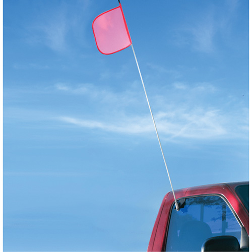 Safety Whip&reg; Light-Duty Whips, Window Mount, 5' High, Orange Helyx Safety & Industrial Supplies