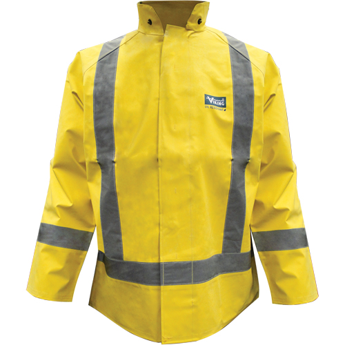 Veste de mineur Miner 49er, N&eacute;opr&egrave;ne, Grand, Vert lime Helyx Safety & Industrial Supplies