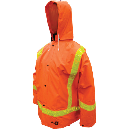 V&ecirc;tements imperm&eacute;ables en PVC ignifuges Open Road , Petit, Orange Helyx Safety & Industrial Supplies