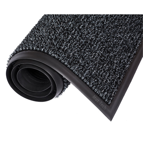 Astro-Plus Mat, Polyethylene, Scraper Type, Textured Pattern, 3-3/10' x 4', Charcoal Helyx Safety & Industrial Supplies