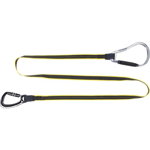 Heavy Duty Rail Tool Lanyard, Fixed Length, Dual Carabiner Helyx Safety & Industrial Supplies
