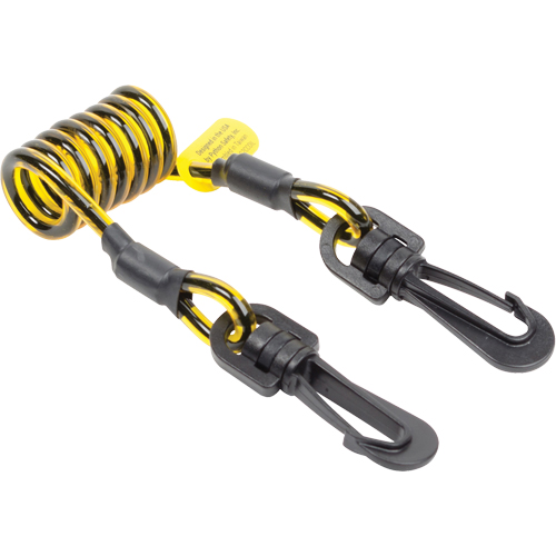 Coil Tool Tether, Coil, Dual Clip Helyx Safety & Industrial Supplies