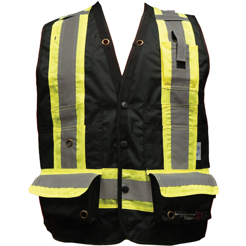 Veste de s&eacute;curit&eacute; ignifug&eacute;e pour arpenteur, Noir, Petit, Polyester Helyx Safety & Industrial Supplies