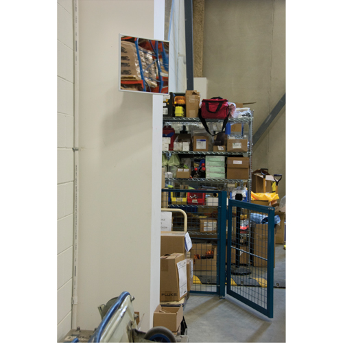 Miroir plat, 18" ha x 30" la, Encadr&eacute; Helyx Safety & Industrial Supplies