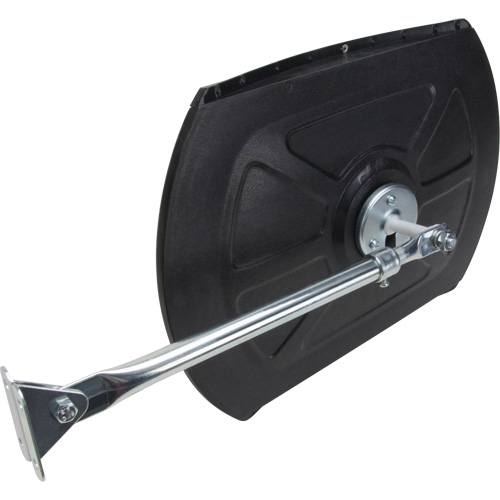 Roundtangular Convex Mirror with Telescopic Arm, 12" H x 18" W, Indoor/Outdoor Helyx Safety & Industrial Supplies