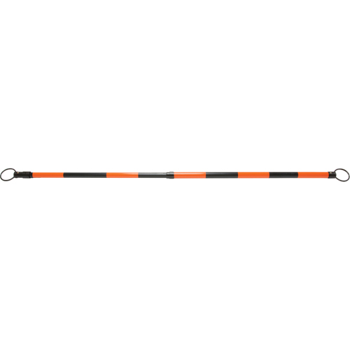 Barre pour c&ocirc;ne de circulation r&eacute;tractable, Longueur d&eacute;ploy&eacute;e de 7' 5'', Noir/Orange Helyx Safety & Industrial Supplies