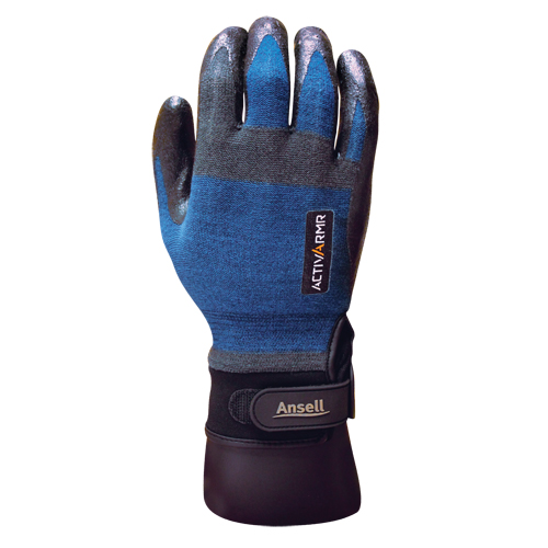 ActivArmr&reg; HVAC 97-002 Gloves, 9/Large, Nitrile Coating, 18 Gauge, Nylon Shell Helyx Safety & Industrial Supplies