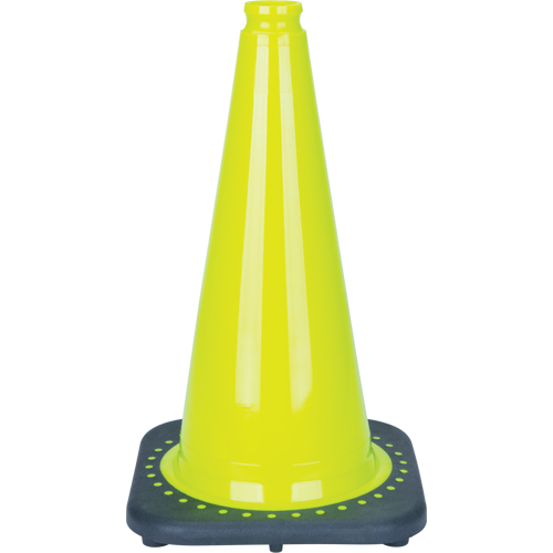 Premium Traffic Cone, 18", Lime Green Helyx Safety & Industrial Supplies