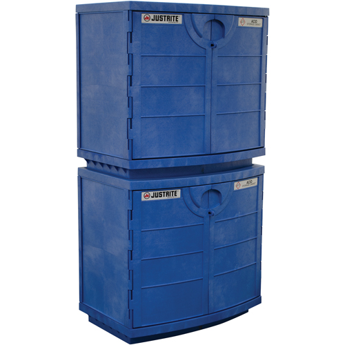 Polyethylene Corrosive/Acid Cabinet, 24 gal., 36" x 35" x 25" Helyx Safety & Industrial Supplies