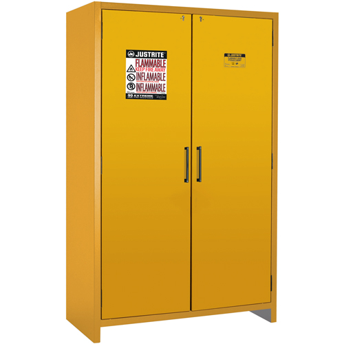 90-Minute EN Safety Storage Cabinet, 45 gal., 2 Door, 46.97" W x 76.89" H x 24.21" D Helyx Safety & Industrial Supplies