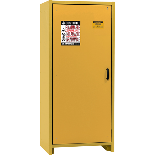 30-Minute EN Safety Storage Cabinet, 30 gal., 1 Door, 34.02" W x 76.65" H x 24.21" D Helyx Safety & Industrial Supplies