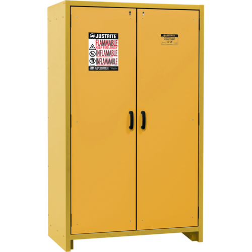30-Minute EN Safety Storage Cabinet, 45 gal., 2 Door, 45.83" W x 76.65" H x 24.21" D Helyx Safety & Industrial Supplies