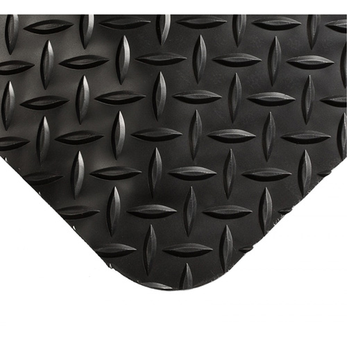 Smart Mats No.497, Diamond, 4' x 10' x 1", Black, PVC/Urethane Helyx Safety & Industrial Supplies