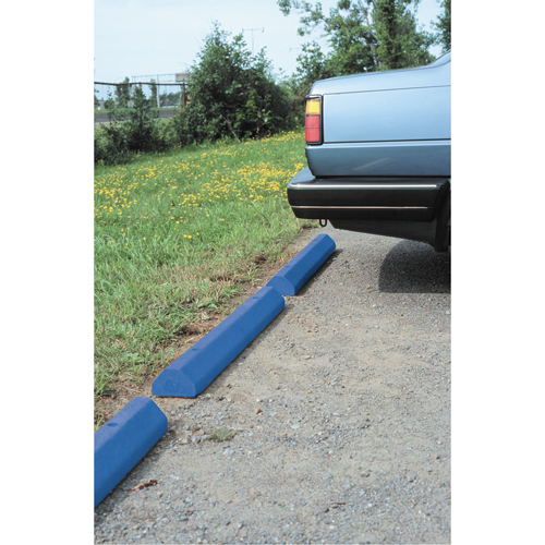 Butoirs pour voitures, Plastique, 6' l, Bleu Helyx Safety & Industrial Supplies
