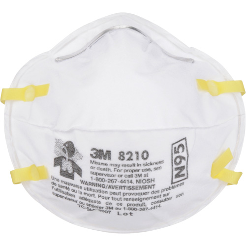 8210 Particulate Respirators, N95, NIOSH Certified Helyx Safety & Industrial Supplies