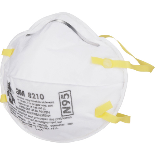 8210 Particulate Respirators, N95, NIOSH Certified Helyx Safety & Industrial Supplies