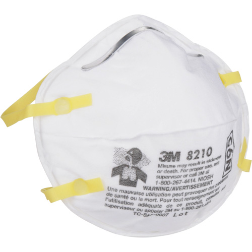 8210 Particulate Respirators, N95, NIOSH Certified Helyx Safety & Industrial Supplies