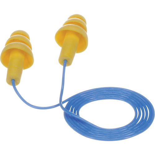 E-A-R Ultrafit Premolded Earplugs, Corded, Bulk - Polybag, 25 dB NRR, One-Size Helyx Safety & Industrial Supplies