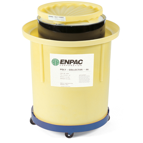Poly-Collector 66 avec baril en acier, 32,5" dia. x 42" h, Cap. de d&eacute;versement 70 gal. US Helyx Safety & Industrial Supplies