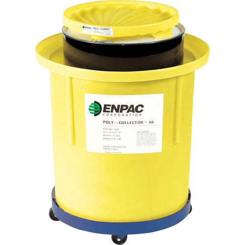 Poly-Collector 110 avec baril en acier, 31,75" dia. x 49" h, Cap. de d&eacute;versement 103 gal. US Helyx Safety & Industrial Supplies