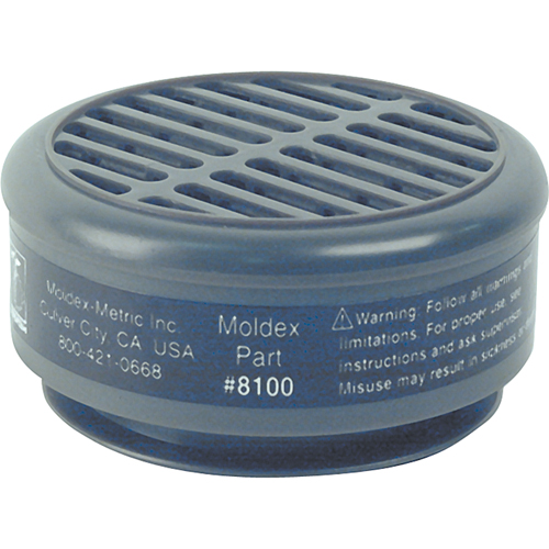 8000 Series Replacement Cartridges, Gas/Vapour Cartridge, Organic Vapour Helyx Safety & Industrial Supplies