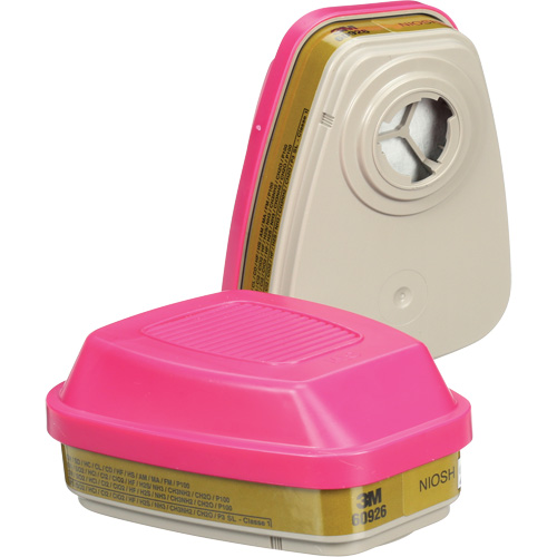 6000 Series Respirator Cartridges, Gas/Vapour Cartridge, Multi-Gas/Vapour/P100 Helyx Safety & Industrial Supplies