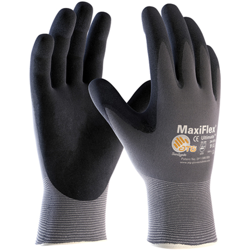 ATG MaxiFlex&reg; Ultimate Gloves, 6/X-Small, Foam Nitrile Coating, 15 Gauge, Nylon Shell Helyx Safety & Industrial Supplies