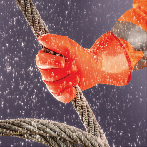 Polar Grip&reg; 23-700 Gloves, 9/Large, PVC Coating, Nylon Shell Helyx Safety & Industrial Supplies