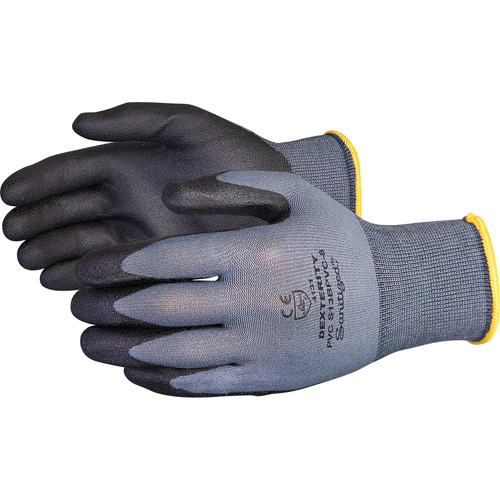 Dexterity&reg; Coated Gloves, 9/Large, PVC Coating, 13 Gauge, Nylon Shell Helyx Safety & Industrial Supplies