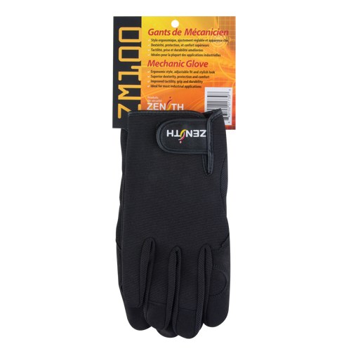 Gants pour m&eacute;canicien ZM100, Paume Synth&eacute;tique, Taille Grand Helyx Safety & Industrial Supplies