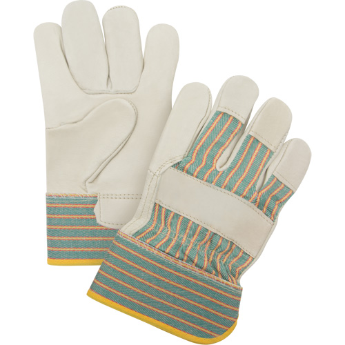 Abrasion-Resistant Fitter's Gloves, Medium, Grain Cowhide Palm Helyx Safety & Industrial Supplies