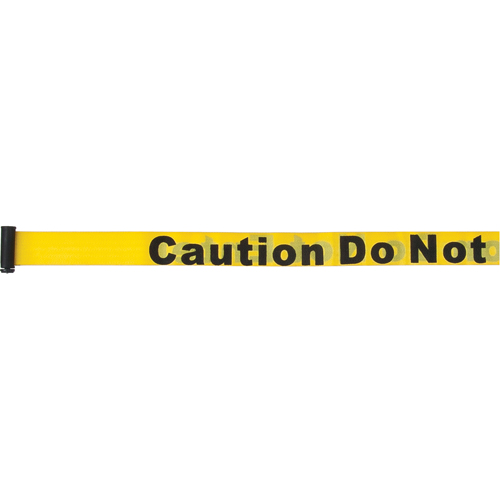 Tape Cassettes for Build-Your-Own Crowd Control Barriers, Caution Do Not Enter, 7', Yellow Tape Helyx Safety & Industrial Supplies