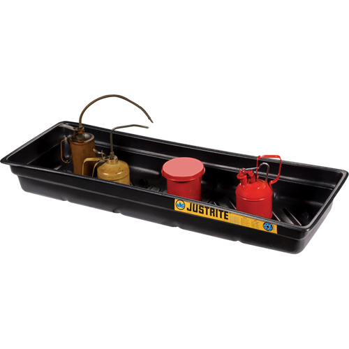 EcoPolyBlend Spill Tray, 46" L x 16" W x 5.5" H, 12 gal. Spill Capacity Helyx Safety & Industrial Supplies