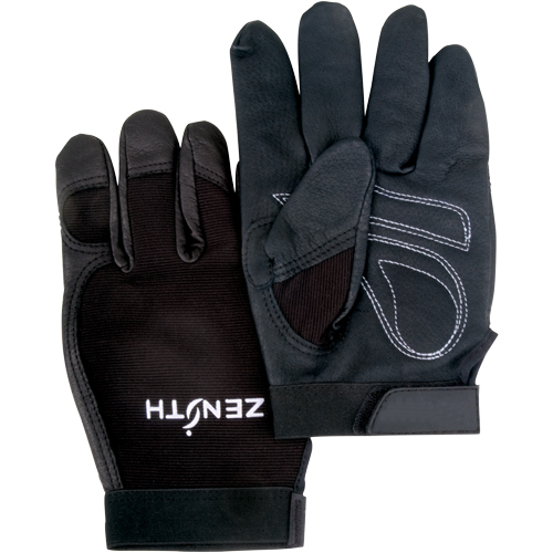 ZM300 Mechanic's Gloves, Grain Leather Palm, Size X-Large Helyx Safety & Industrial Supplies