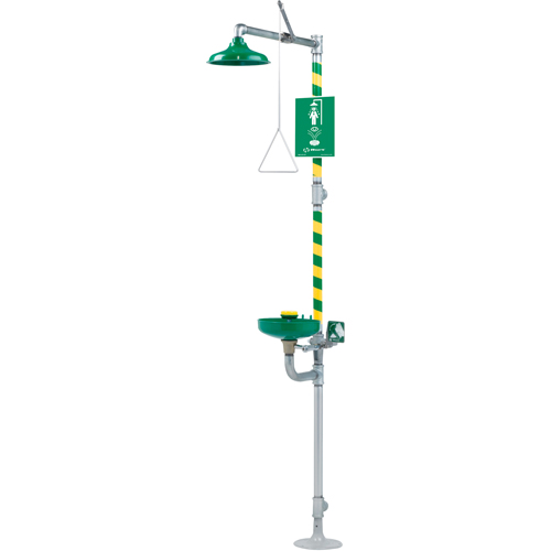 Combination Emergency Shower and Eye/Face Wash Stations, Pedestal Helyx Safety & Industrial Supplies