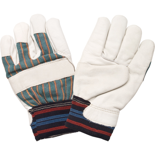 Gant pour le travail doubl&eacute;s pour l'hiver r&eacute;sistant &agrave; l'abrasion, Grand, Paume en Cuir fleur de vache, Doublure en Molleton de coton Helyx Safety & Industrial Supplies