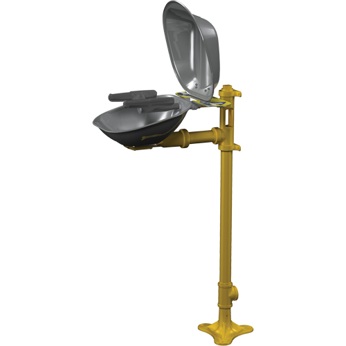 Postes de douche oculaire/faciale Halo, Installation Socle, Bol Acier inoxydable Helyx Safety & Industrial Supplies