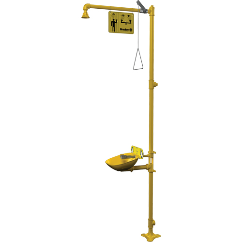 Halo Combination Emergency Shower & Eyewash Station Helyx Safety & Industrial Supplies
