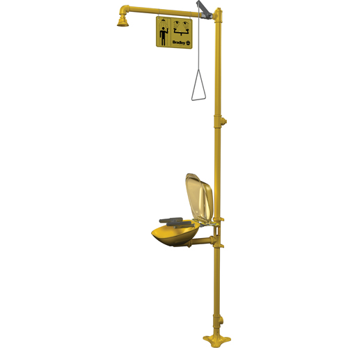 Halo Combination Emergency Shower & Eyewash Station Helyx Safety & Industrial Supplies