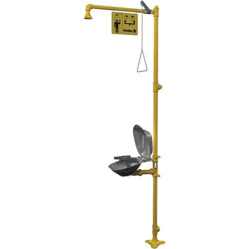 Halo Combination Emergency Shower & Eyewash Station Helyx Safety & Industrial Supplies