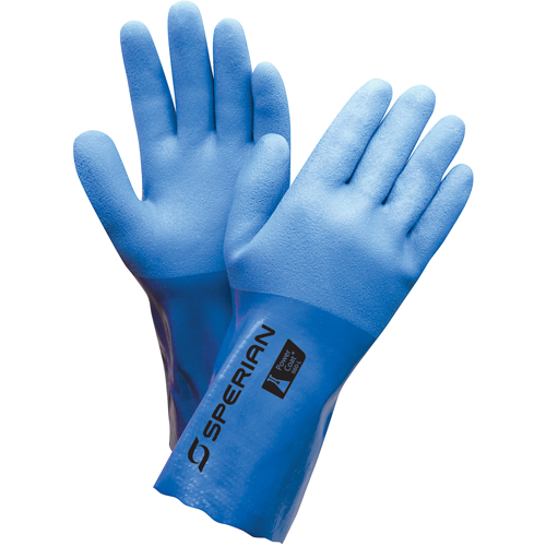 Triple Dip Gloves, Size X-Large/10, 12" L, PVC, Flock-Lined Inner Lining, 35-mil Helyx Safety & Industrial Supplies
