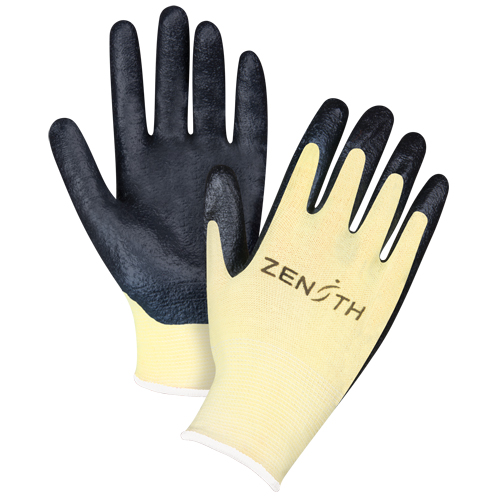 Gants r&eacute;sistants &agrave; la coupe avec prise sup&eacute;rieure, Taille 12/3T-Grand, Calibre 13, Rev&ecirc;tement Mousse de nitrile, Enveloppe en Aramide, ANSI/ISEA 105 niveau 3/EN 388 niveau 5 Helyx Safety & Industrial Supplies