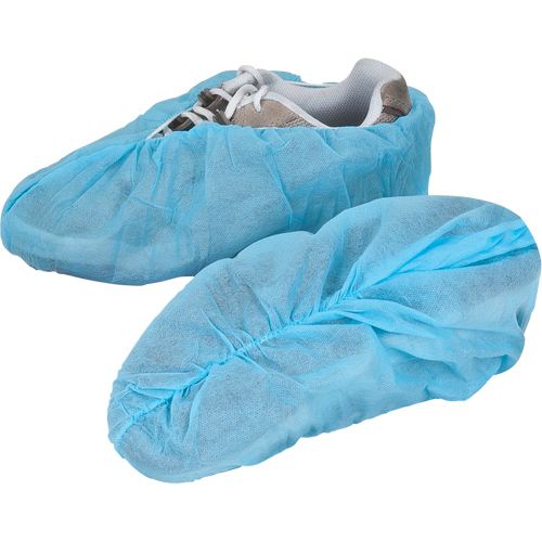 Shoe Covers, Large, Polypropylene, Blue Helyx Safety & Industrial Supplies
