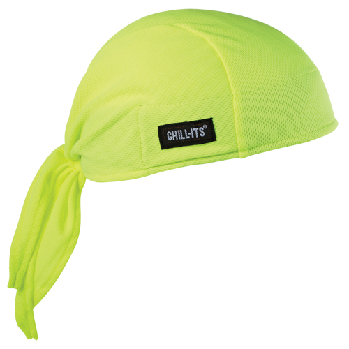 Chill-Its&reg; 6615 Cooling Dew Rags, High Visibility Lime-Yellow Helyx Safety & Industrial Supplies