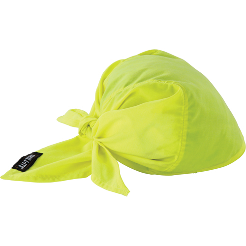 Chill-Its&reg; 6710CT Cooling Triangle Hats, High Visibility Lime-Yellow Helyx Safety & Industrial Supplies
